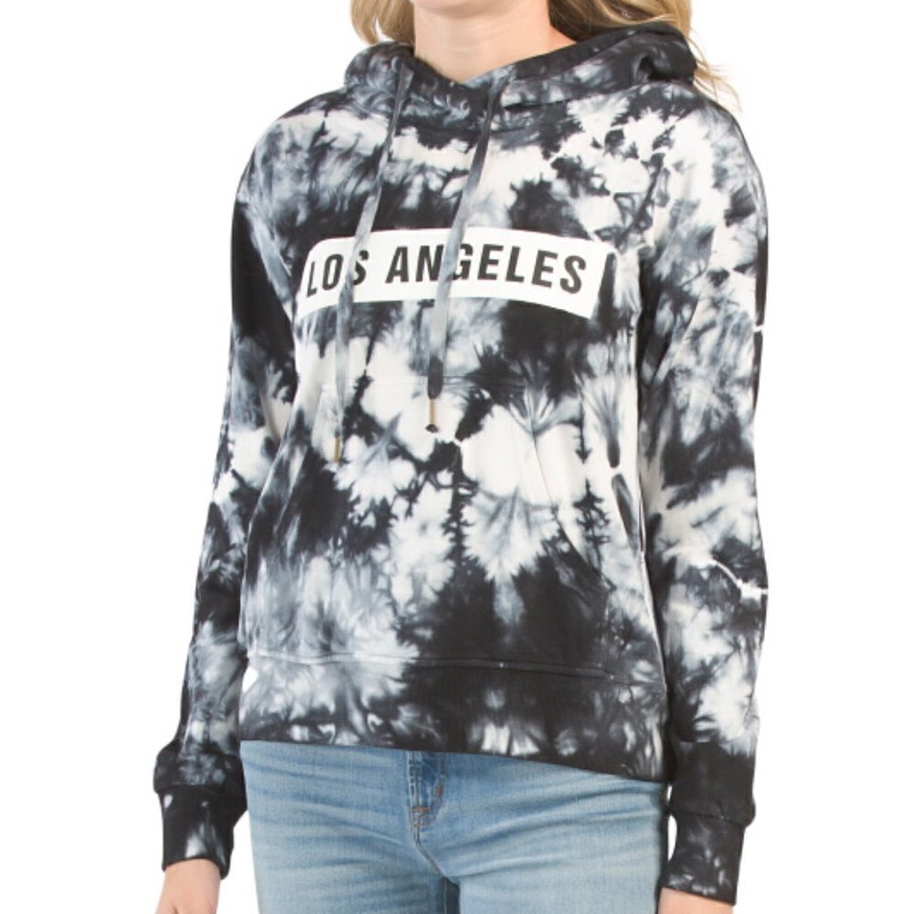 Young Fabulous & Broke Womens Los Angeles Tie Dye Hoodie Small